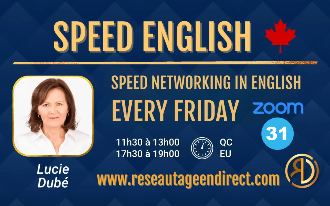 SPEED NETWORKING IN ENGLISH – Friday